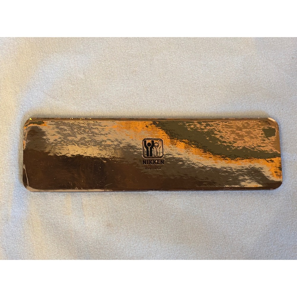 Nikken Kenko Magnetic Flex Pad Copper Tone Wellness Insert Made in USA 7.5 Inch